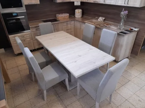 Zita 6 Személyes Étkező Garnitúra Konzol Asztallal